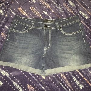 Denim shorts
